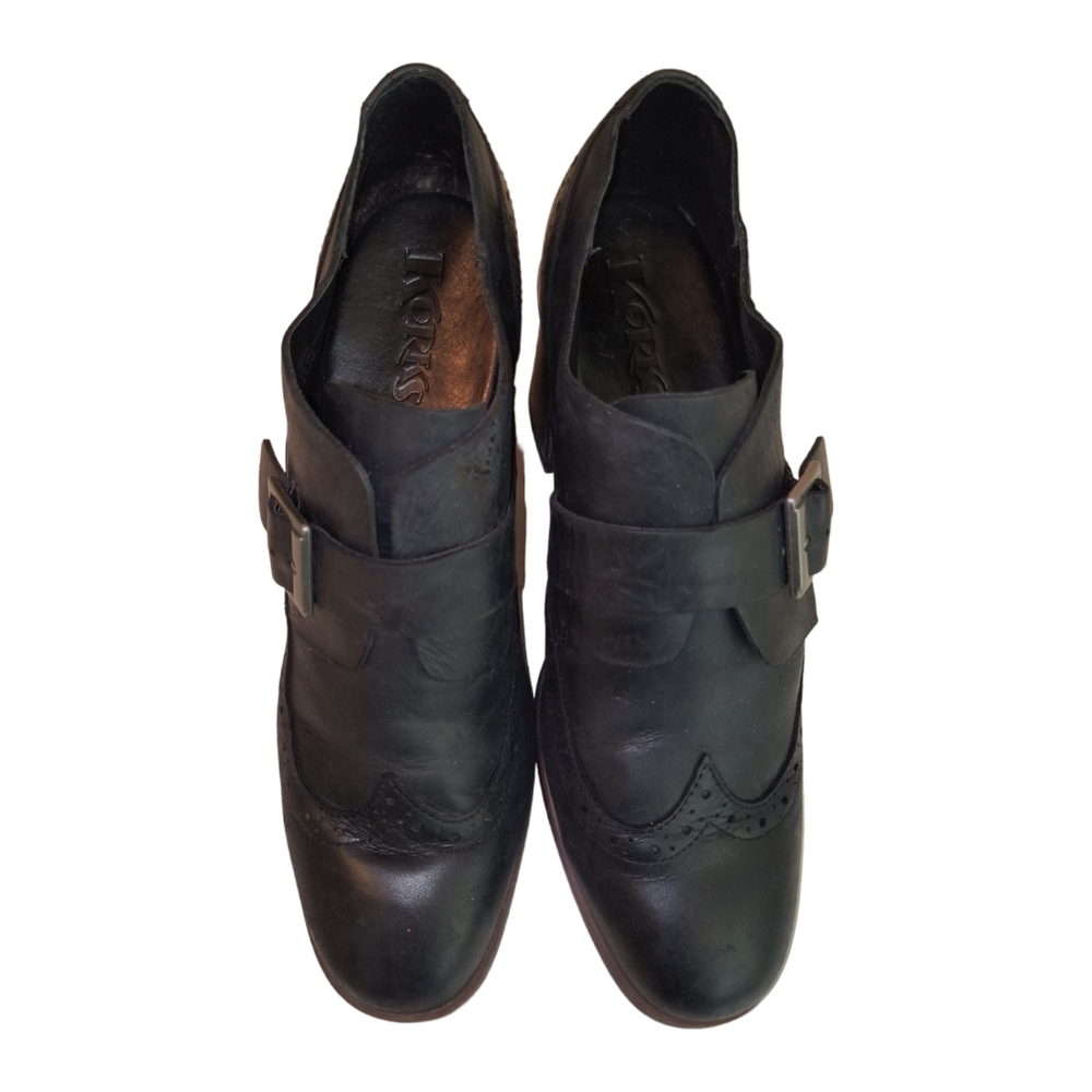 Korks Kork Ease Withrow Black Leather Ankle Boots size 9.5M - Picture 6 of 12